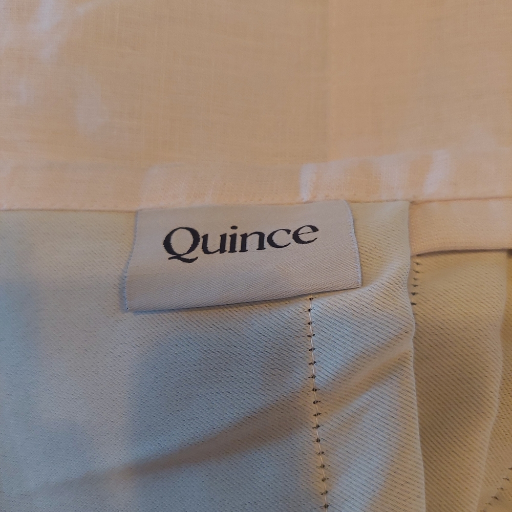 NWT! Quince Blackout Linen Vintage Blush Curtains Set Of 2! 48"x 96" (C111) - Picture 6 of 10